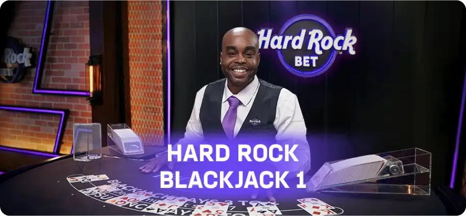Live Dealer Hard Rock Blackjack at Hard Rock Bet Online Casino