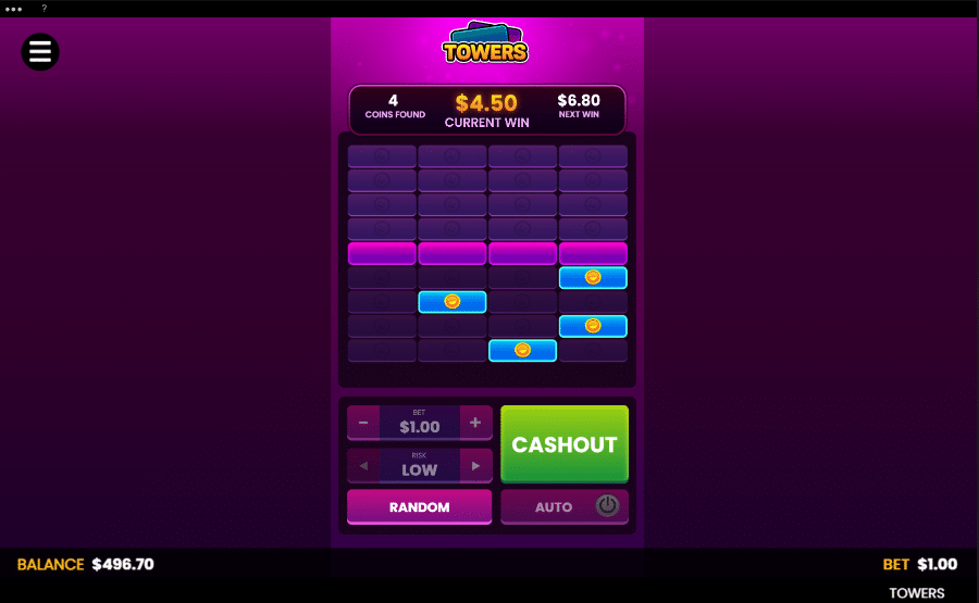 Towers Crash Game