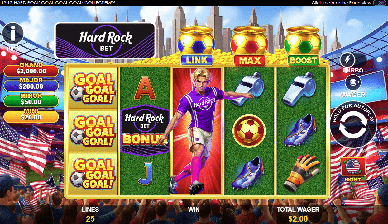 Hard Rock Goal Goal Goal Collect 'EM powered by Past Motor Racing