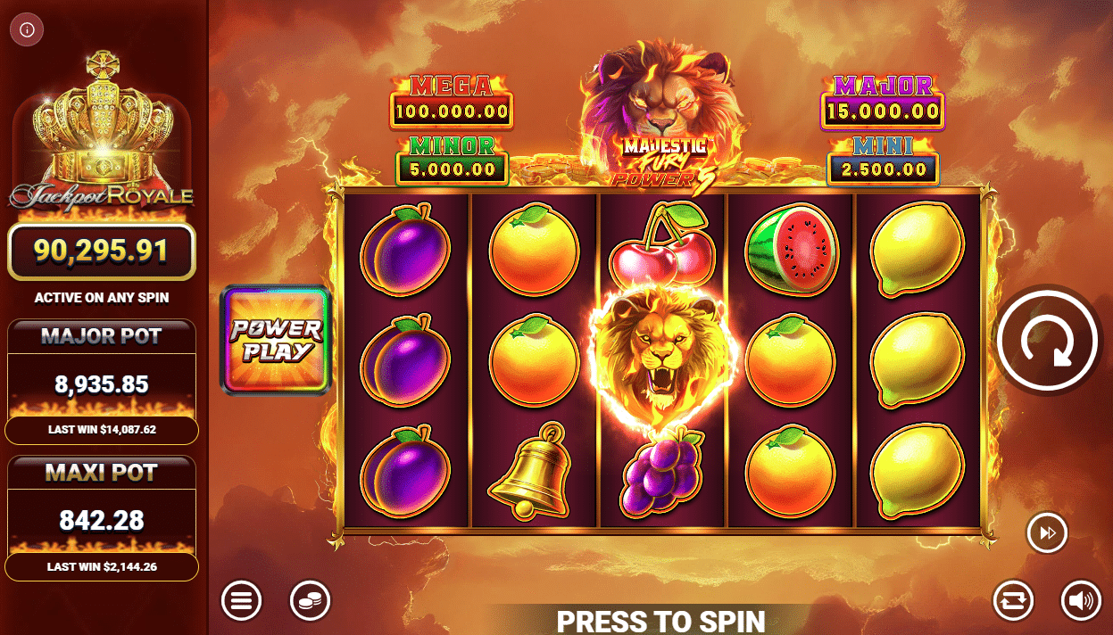 Majestic Fury Power 5 Jackpot Royale