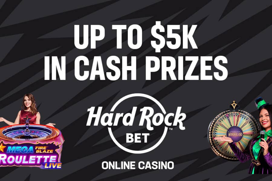 Up to $5K in Cash Prizes - Mystery Bonus at Hard Rock Bet Online Casino