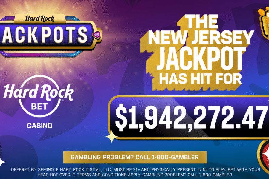 The New Jersey Jackpot has hit for over $1.9 million