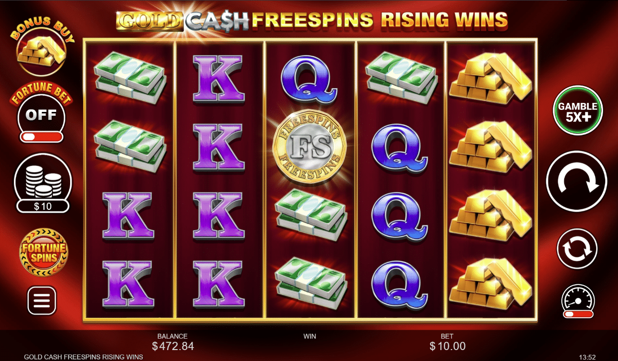 Gold Cash Free Spins Rising Wins