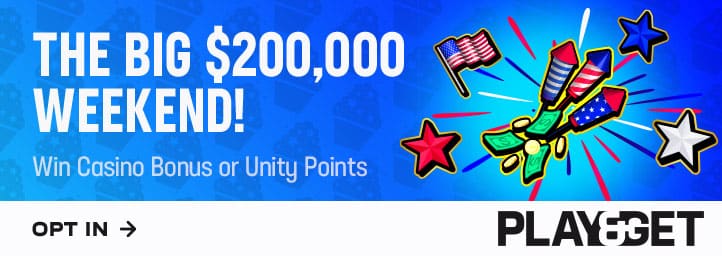The big $200,000 weekend! Win casino bonus or Unity points