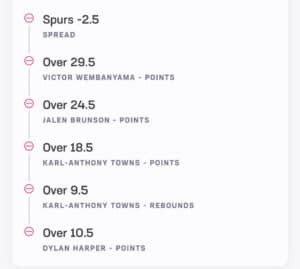 B Hen Parlay Game 3