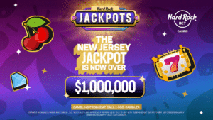 The New Jersey Jackpot is now over $1 million at Hard Rock Bet Online Casino