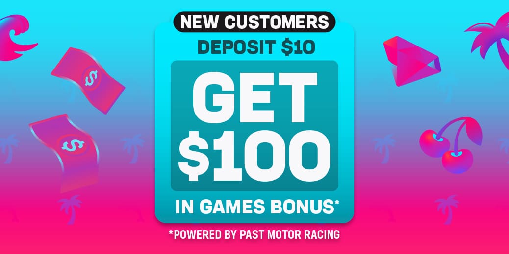Real Money Games powered by past motor racing new player offer. Deposit $10, get $100 in Games bonus