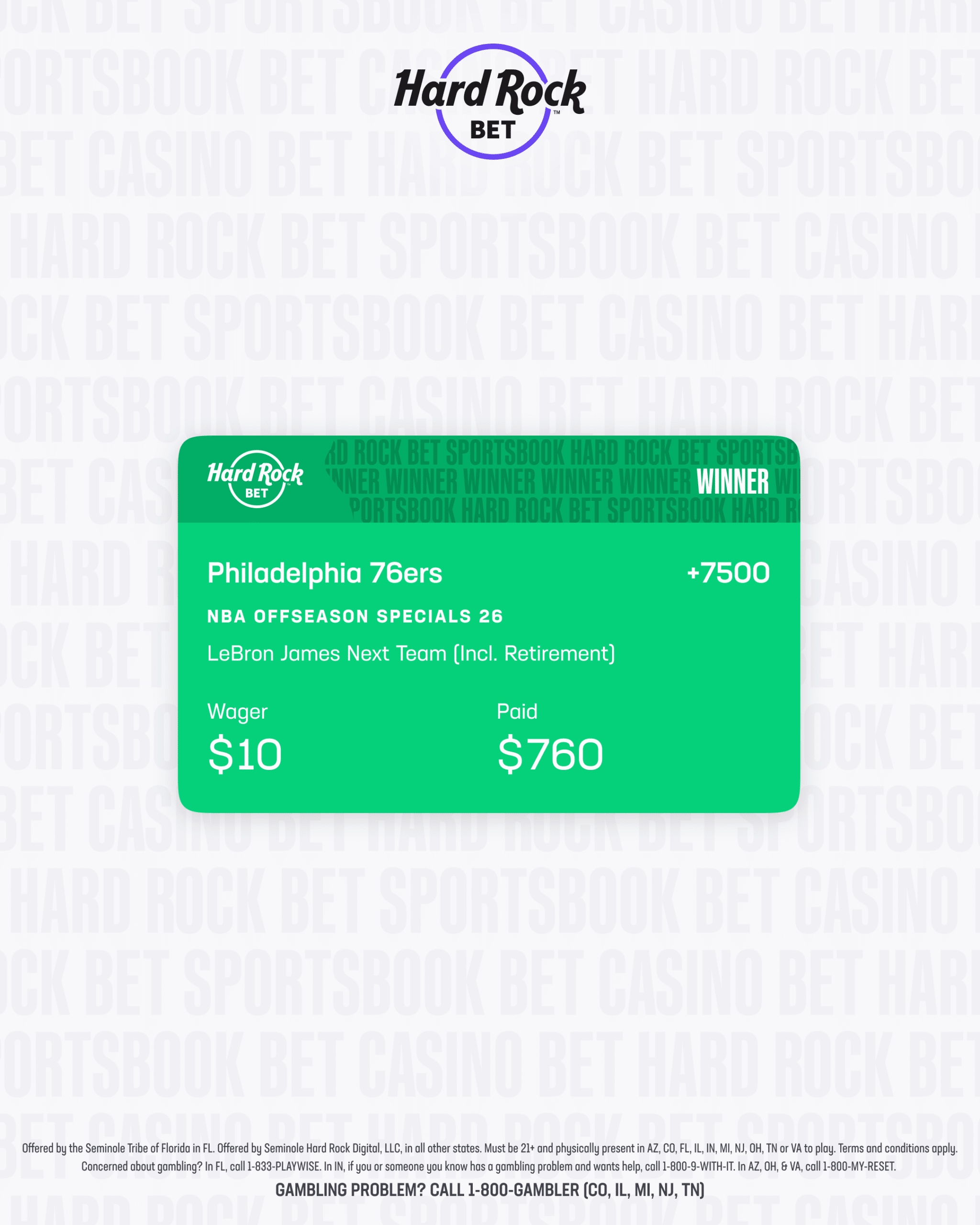 LeBron James to Philly Bet